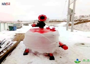 砂石过滤器雪中留影